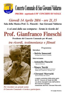 serata in ricordo di Fineschi